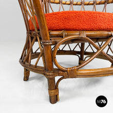 Load image into Gallery viewer, Rattan cockpit armchairs, 1970s