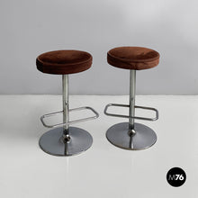 画像をギャラリービューアに読み込む, Bar cabinet with stools by Willy Rizzo, 1970s
