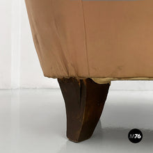 Charger l'image dans la galerie, Pink beige silk sofa, 1940s