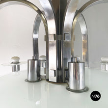 Charger l'image dans la galerie, Chandelier with twelve lights in metal and glass, 1920s