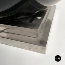 将图片加载到图库查看器,Table lamp in glass and steel, 1970s