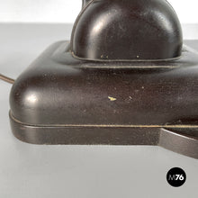 将图片加载到图库查看器,Table lamp in opaline glass and bakelite, 1940s