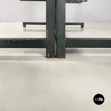 Load image into Gallery viewer, Bookcases in dark green metal, 1980s