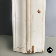 画像をギャラリービューアに読み込む, Double swing door entirely in white wood, early 1900s