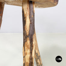 画像をギャラリービューアに読み込む, Rustic table stools in wood, 2000s