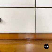将图片加载到图库查看器,Sideboard in wood, brass and glass, 1940s