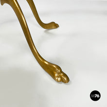 画像をギャラリービューアに読み込む, Coffee table in glass and brass, 1960s