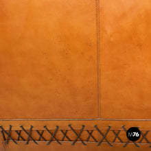Carica l'immagine nel visualizzatore di Gallery, Modular brown leather sofa, 1970s