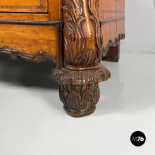 Carica l'immagine nel visualizzatore di Gallery, Sideboard with mirrors in turned wood, 1930s