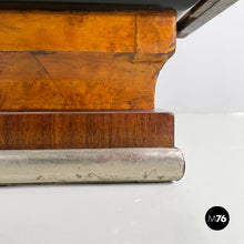 Load image into Gallery viewer, Asymmetrical wooden sideboard with glass display cabinet, 1920s