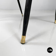 Load image into Gallery viewer, Armchair in red sky and black metal, 1960s