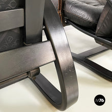 画像をギャラリービューアに読み込む, Reclining armchairs and pouf by De Sede, 1970s