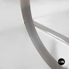 画像をギャラリービューアに読み込む, Chair in black leather and steel, 1980s