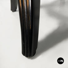 Load image into Gallery viewer, Black wooden stool, early 1900s