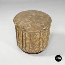 Charger l'image dans la galerie, Footrest or pouf in fabric, 1900s