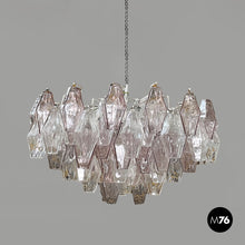画像をギャラリービューアに読み込む, Chandelier Poliedri by Carlo Scarpa for Venini, 1960s