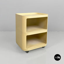 将图片加载到图库查看器,White plastic modular chest of drawers by Anna Castelli for Kartell, 1970s