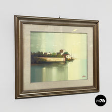 Load image into Gallery viewer, Oil painting with wooden frame, 1970s