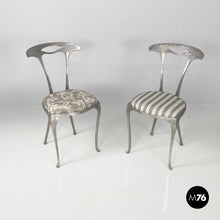 画像をギャラリービューアに読み込む, Metal and fabric chairs by Palladio, 1950s