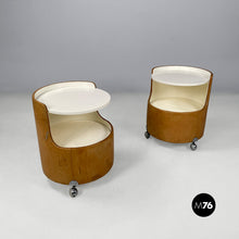 Load image into Gallery viewer, Bedside tables mod. Lullaby by Luigi Massoni for Poltrona Frau, 1960s