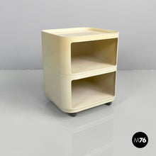 将图片加载到图库查看器,White plastic modular chest of drawers by Anna Castelli for Kartell, 1970s