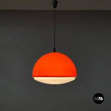 Load image into Gallery viewer, Orange plastic chandelier, 1970s