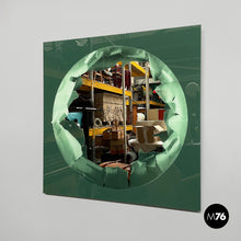 画像をギャラリービューアに読み込む, Wall mirror by Ugo Nespolo for Rimadesio, 1980s