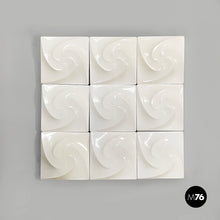 Load image into Gallery viewer, Wall lamps in white plexiglass, 1980s