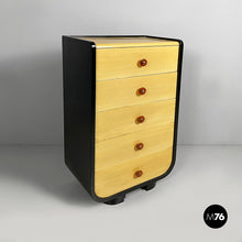 Load image into Gallery viewer, Chest of drawers in light and black wood, 1930s
