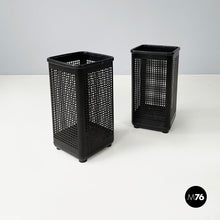 将图片加载到图库查看器,Black metal and plastic baskets by Neolt, 1980s