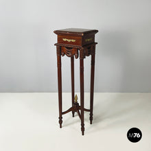 画像をギャラリービューアに読み込む, Wooden high column with brass details, 1940s