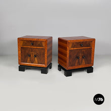Carica l'immagine nel visualizzatore di Gallery, Bedside table in wood, 1930s