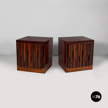 Carica l'immagine nel visualizzatore di Gallery, Bedside tables Norman by Luciano Frigerio for Frigerio of Desio, 1970s
