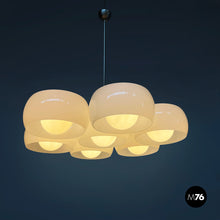 Load image into Gallery viewer, Chandelier Eptaclinio by Vico Magistretti for Artemide, 1970s