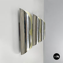 画像をギャラリービューアに読み込む, Cylindrical wall lamps in chromed metal, 1970s