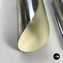 画像をギャラリービューアに読み込む, Cylindrical wall lamps in chromed metal, 1970s