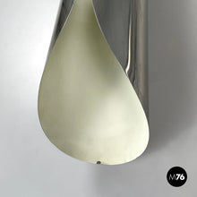 画像をギャラリービューアに読み込む, Cylindrical wall lamps in chromed metal, 1970s