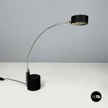画像をギャラリービューアに読み込む, Adjustable table lamp in black metal, 1980s
