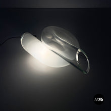 画像をギャラリービューアに読み込む, Knotted table lamp in glass, 1980s