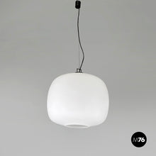 Charger l'image dans la galerie, Chandelier in opaline glass, 1950s