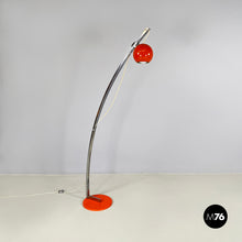 Carica l'immagine nel visualizzatore di Gallery, Floor lamp in orange metal, 1970s