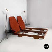 画像をギャラリービューアに読み込む, Bed with bedside tables and lamps by Arredamenti Dell'Orso, 1950s