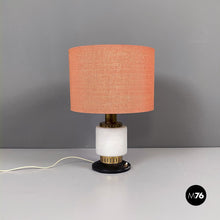 画像をギャラリービューアに読み込む, Glass and fabric table lamp by Stilnovo, 1960s