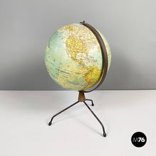 画像をギャラリービューアに読み込む, Table globe in metal, 1960s
