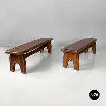 Load image into Gallery viewer, Benches in wood, 1970s