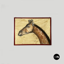 Load image into Gallery viewer, Painting of a giraffe by Etiennette Johan, 1930s