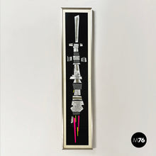 画像をギャラリービューアに読み込む, Silk-screen print with collage Macchina Impossibile by Bruno Munari, 1970s