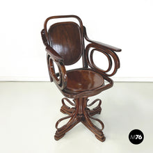 Charger l'image dans la galerie, Swivel chair in wood by Thonet, 1900s