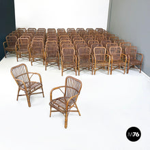 Load image into Gallery viewer, Armchairs in bamboo, 1960s