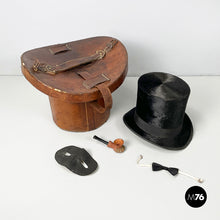 Charger l'image dans la galerie, Party set with leather hatbox, mid 1900s